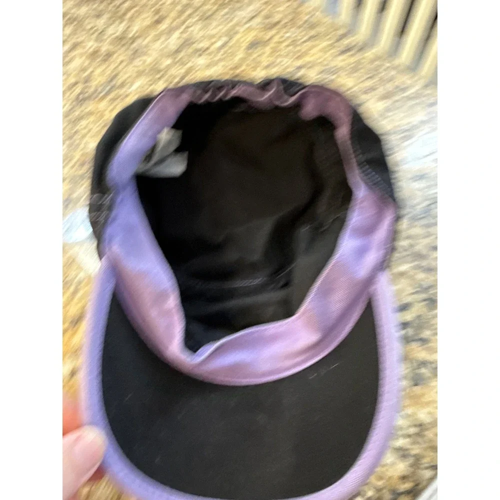 Disney Hannah Montana‎ Girls Cadet Hat Black Purple Star Graphic Miley Cyrus Y2K